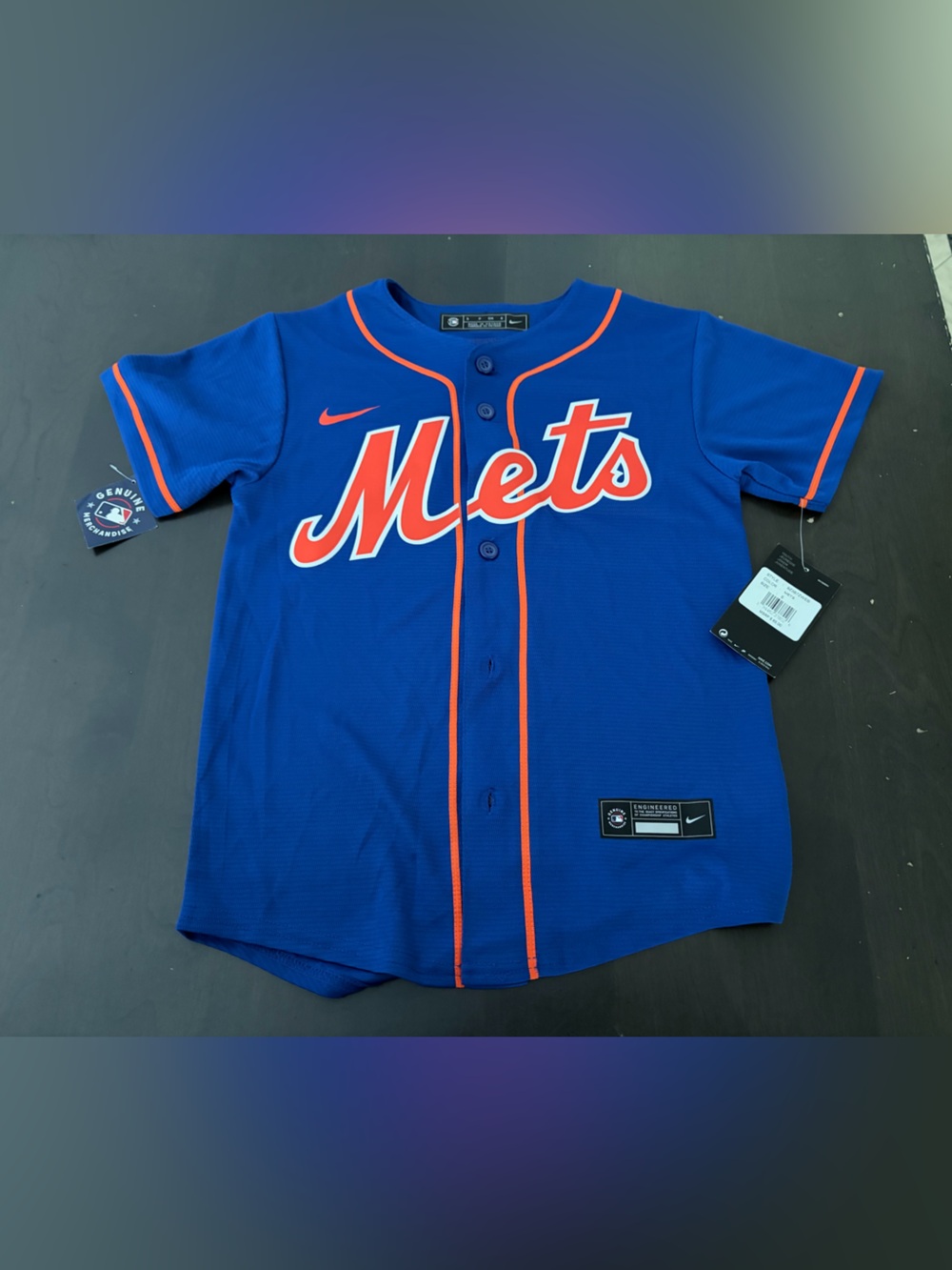 NWT Nike New York Mets Alternate MLb Baseball Jersey Youth Size Small